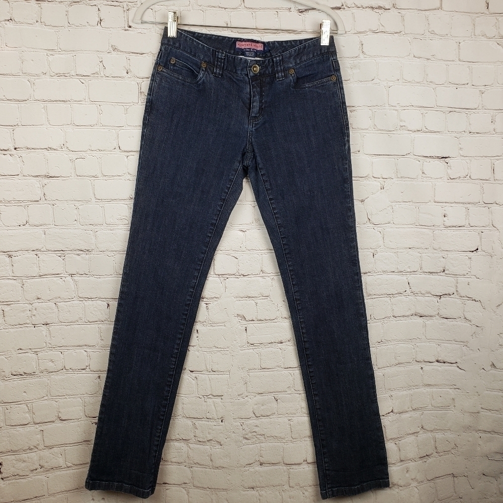 Vineyard Vines Dark Wash Straight Leg Jeans 0